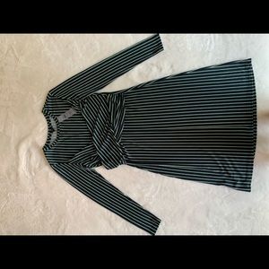 Soft stretchable striped dress- Ann Taylor